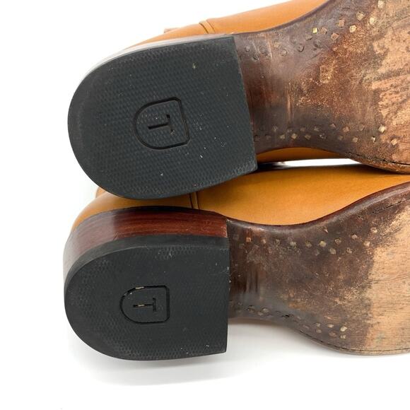 TECOVAS The Penny Leather Ankle Boot Caramel Tan 8.5 B - Picture 15 of 16